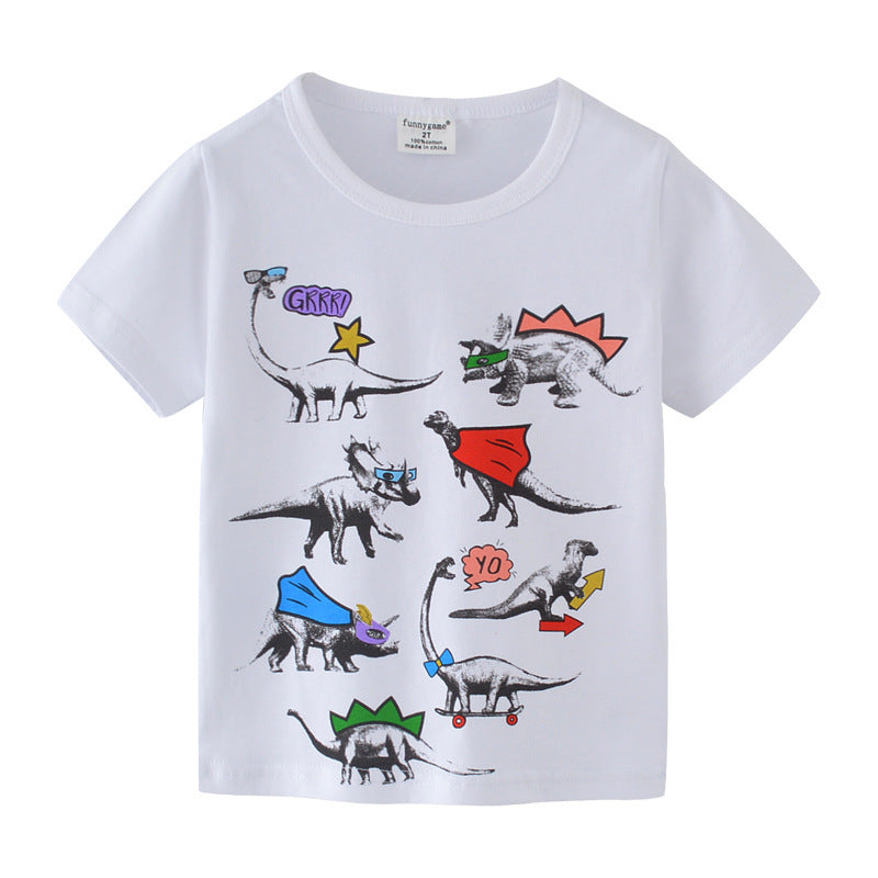 [357281] - Atasan Anak / Kaos Anak / Baju Atasan Summer Anak Trendi - Motif Dino Cool Style