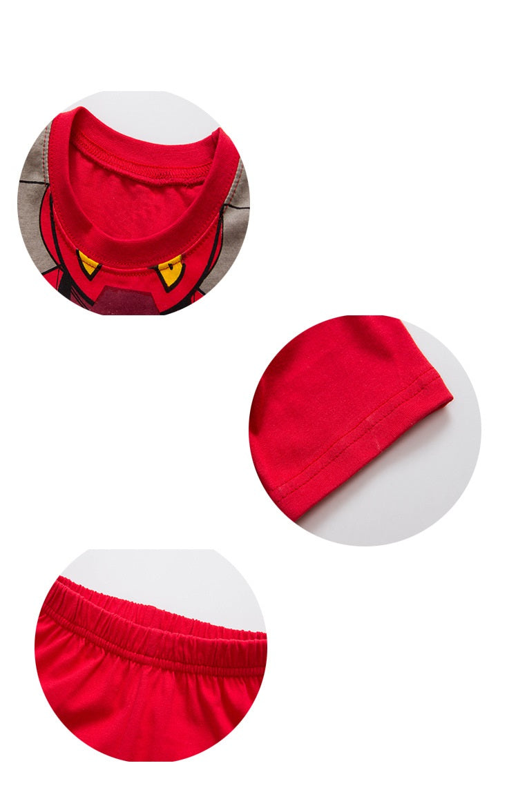 [354317] - Baju Setelan Street Wear Anak Sleek Style - Motif Iron Man