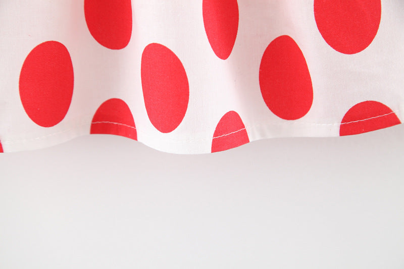 [340144] - Dress Lucu Fashion Anak - Motif Winged Polkadot