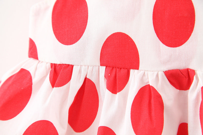 [340144] - Dress Lucu Fashion Anak - Motif Winged Polkadot