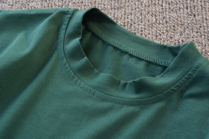 [368184-WHITE] - Baju Setelan Keren Anak Import - Motif Go Green