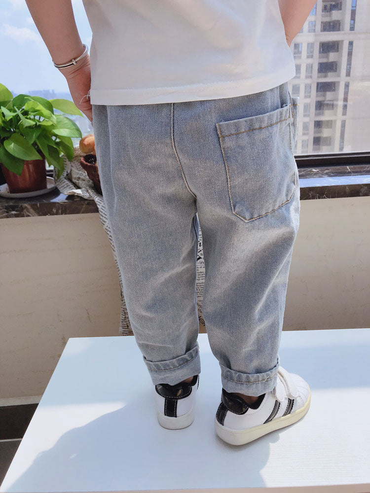 [507400] - Celana Jeans Anak Perempuan - Motif Plain Jeans