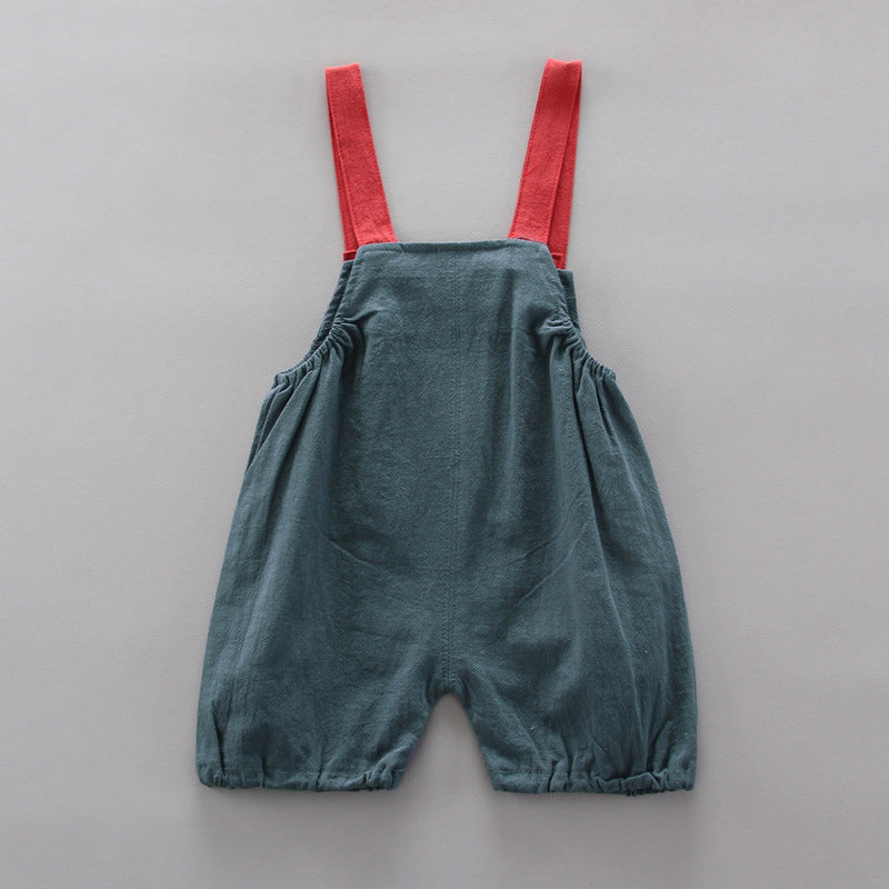 [368271] - Baju Setelan Overall Anak - Motif Mandarin Alphabet
