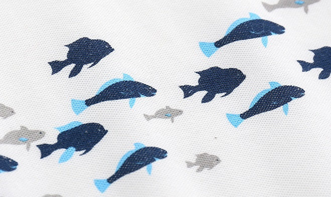 [513465] - Atasan Polo Anak / Baju Polo Anak - Motif Fish Time