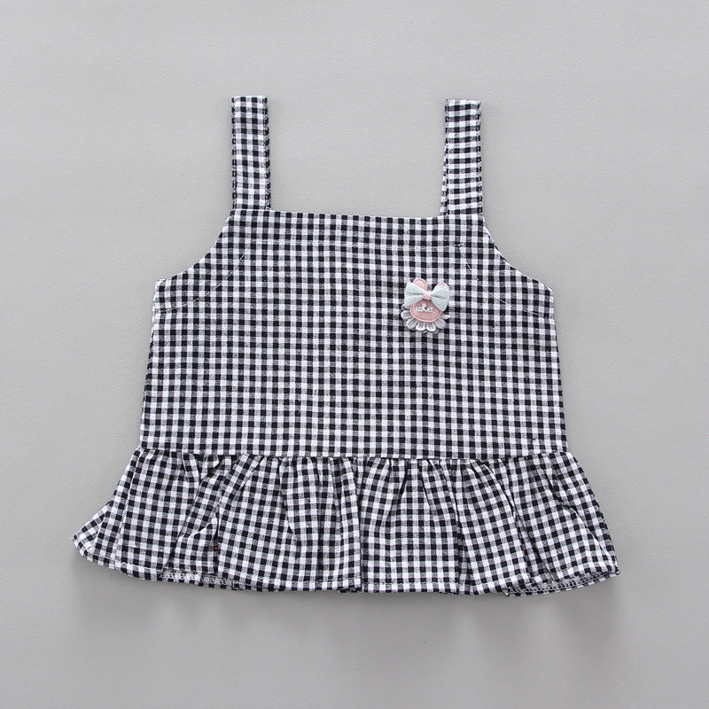 [368520] - Setelan Blouse Kutung Anak Fashionable - Motif Cute Gingham