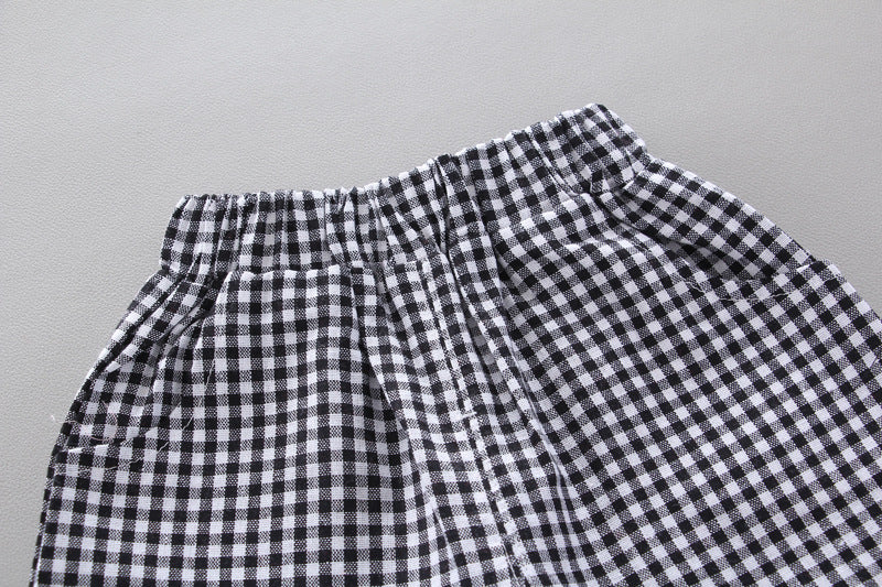 [368520] - Setelan Blouse Kutung Anak Fashionable - Motif Cute Gingham