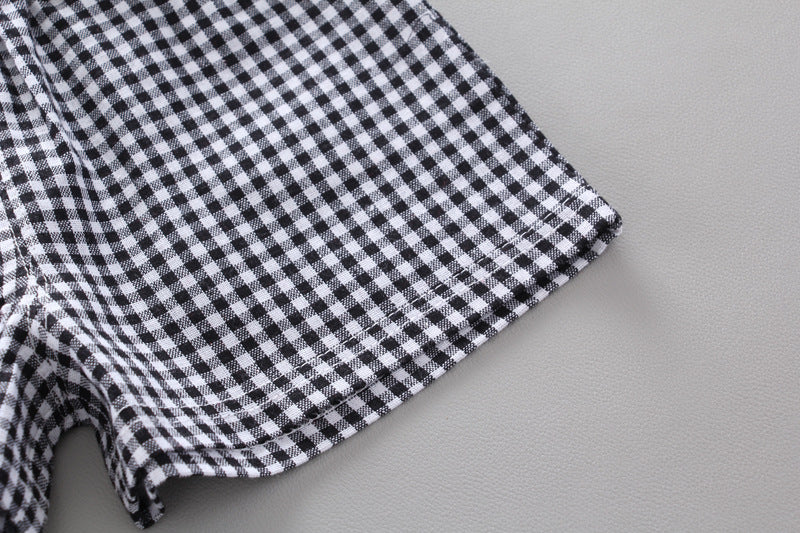 [368520] - Setelan Blouse Kutung Anak Fashionable - Motif Cute Gingham