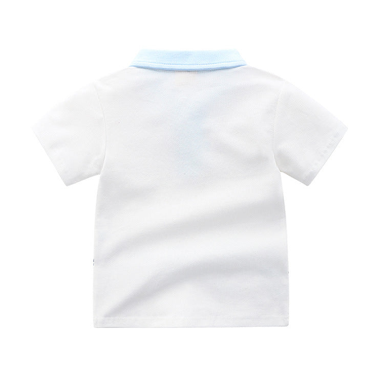 [513465] - Atasan Polo Anak / Baju Polo Anak - Motif Fish Time