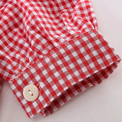 [507381] - Setelan Fashion Anak Perempuan - Motif Gingham