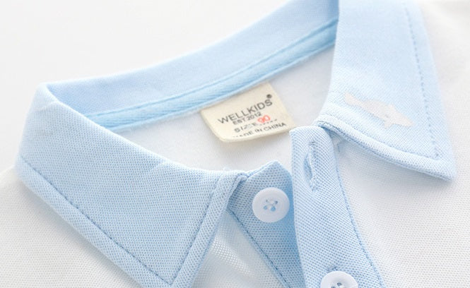 [513465] - Atasan Polo Anak / Baju Polo Anak - Motif Fish Time