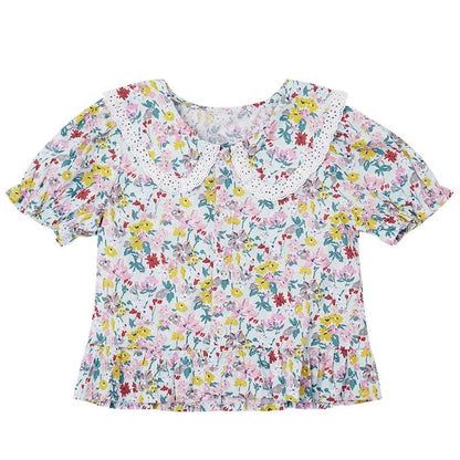 [507359] - Atasan Blouse Fashion Anak Perempuan - Motif Flowers