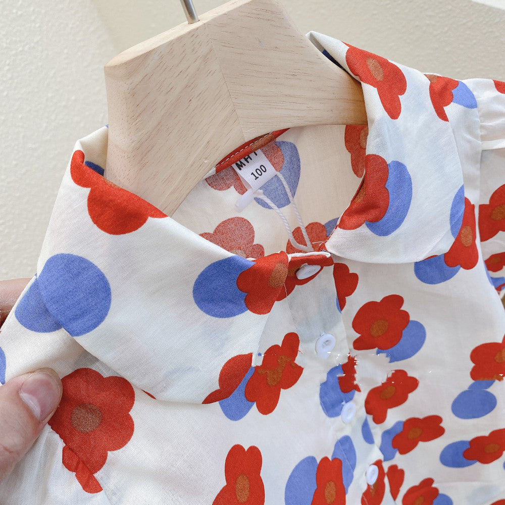 [363477] - Setelan Anak Fashion Trendy - Motif Round Flower
