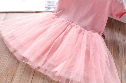 [363204] - Dress 3D Fashion Trend Anak Perempuan / Dress 3D Import Anak Perempuan - Motif Leaf Wing