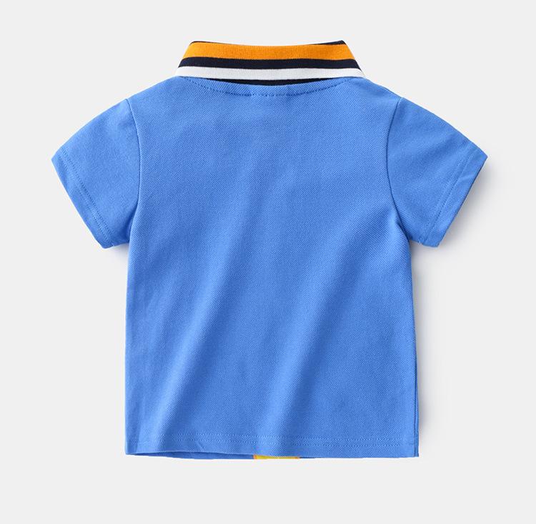 [513148] - Atasan Kaos Polo Fashion Anak - Motif Dino Bike