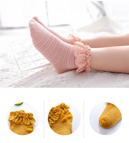 [376115] - Kaos Kaki Anak Lucu Import - Motif Lace