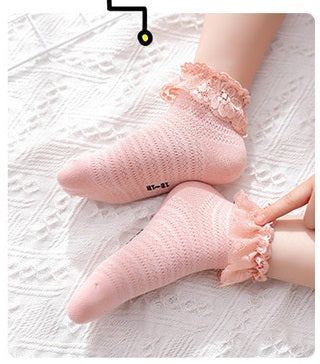 [376115] - Kaos Kaki Anak Lucu Import - Motif Lace