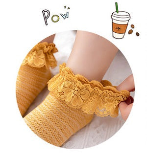 [376115] - Kaos Kaki Anak Lucu Import - Motif Lace