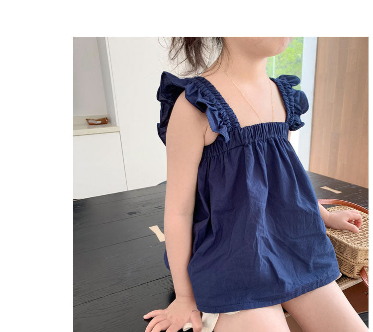 [507253] - Baju Blouse Anak Perempuan Import - Motif Elegant Color