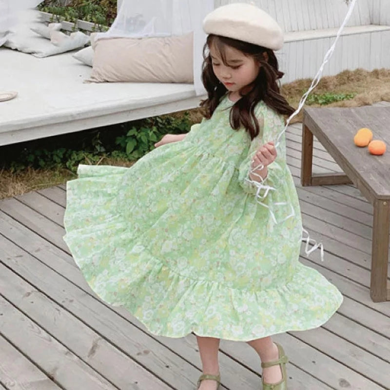 [507369] - Dress Fashion Anak Perempuan - Motif Flower