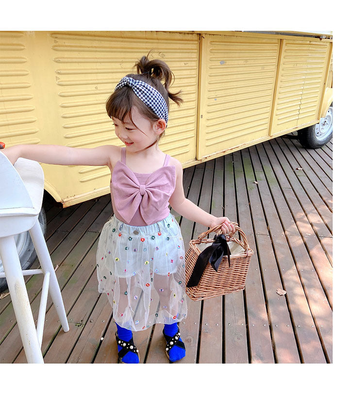 [507266] - Atasan Blouse Kutung Anak Perempuan - Motif Butterfly Ribbon