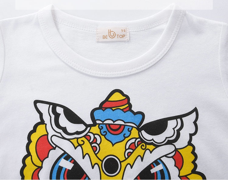 [370147] - Kaos Anak Trendi / Baju Atasan Anak Import - Motif The Lion Be Top