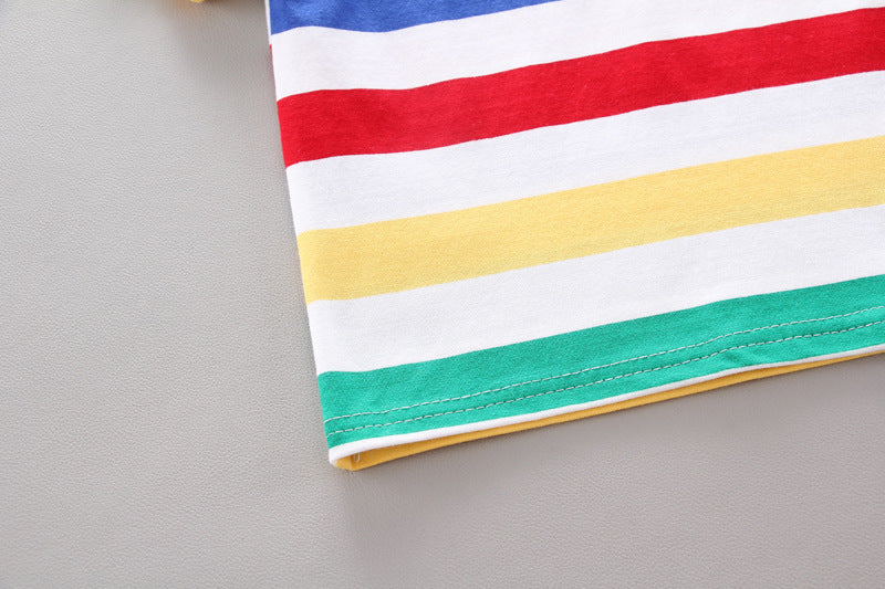 [368171] - Baju Setelan Keren Overall Anak - Motif Rainbow of Colors