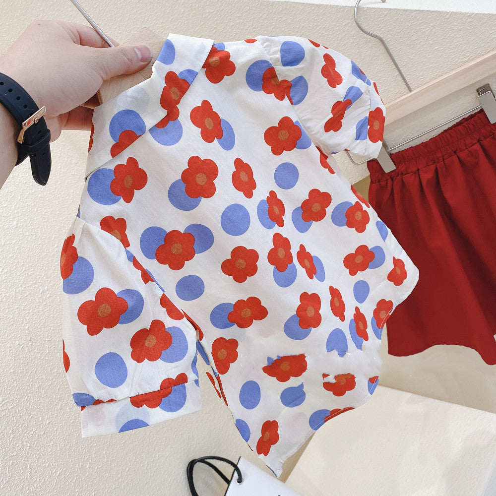 [363477] - Setelan Anak Fashion Trendy - Motif Round Flower
