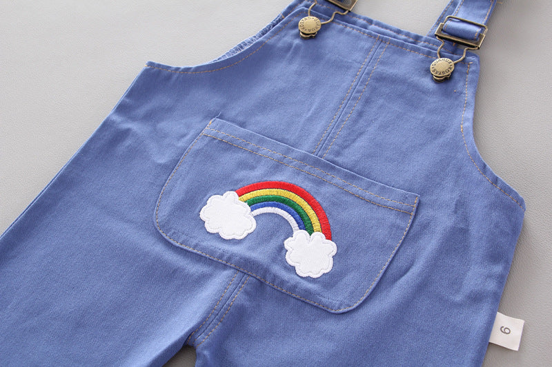 [368171] - Baju Setelan Keren Overall Anak - Motif Rainbow of Colors