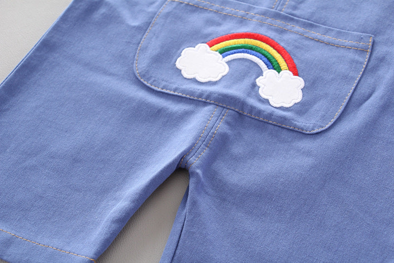 [368171] - Baju Setelan Keren Overall Anak - Motif Rainbow of Colors