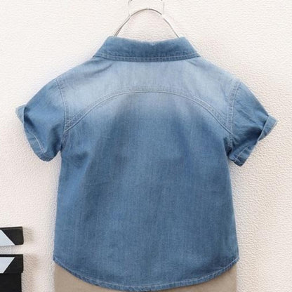 [119225] - Atasan Kemeja Anak Fashionable - Motif Cool Jeans