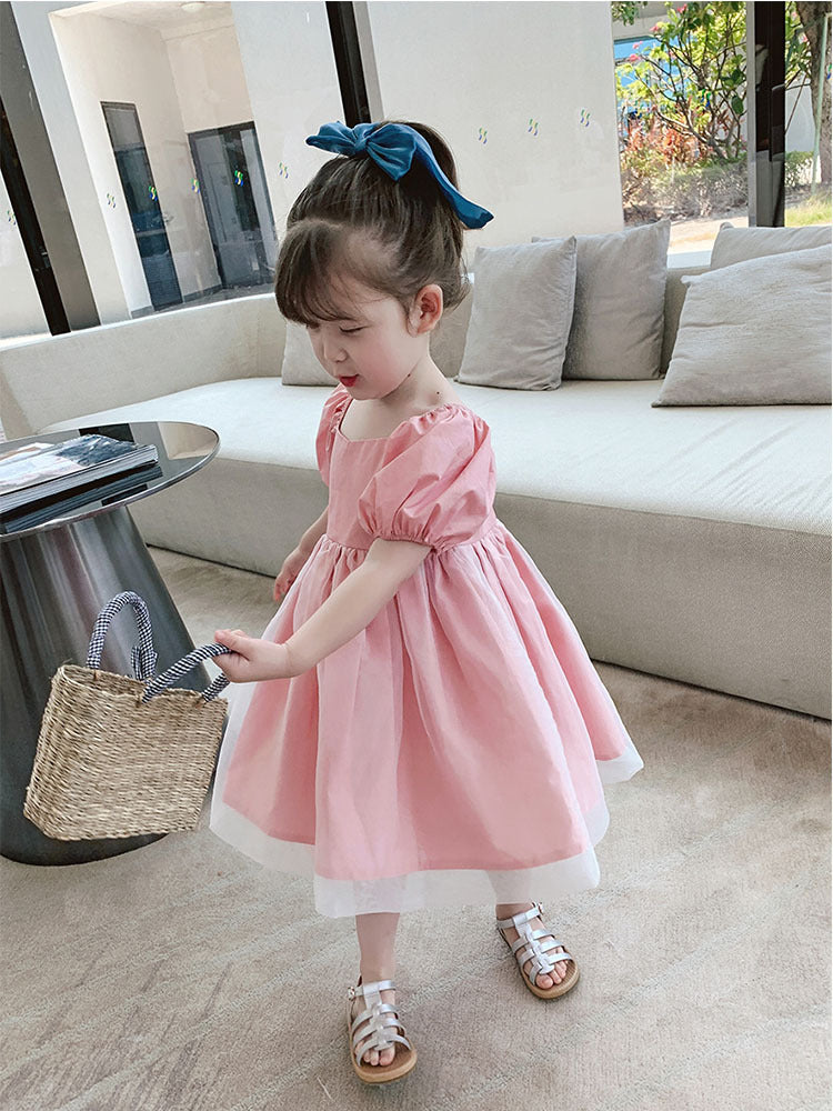 [507203] - Dress Fashion Anak Perempuan - Motif Soft Color