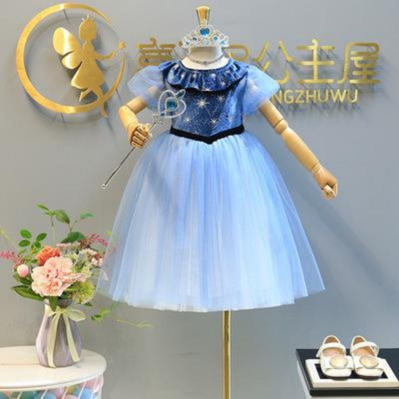 [363201] - Dress Princess Ulang Tahun Fashion Trend Anak Perempuan Cewek - Motif Beautiful Queen