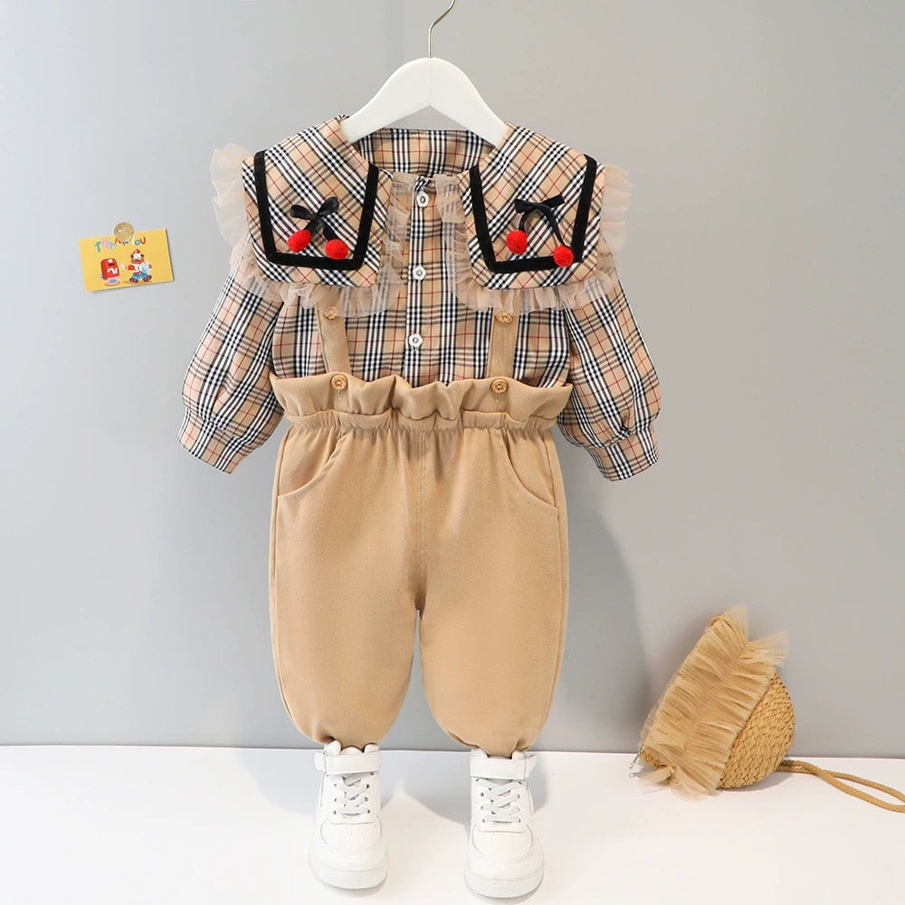 [340171] - Setelan Anak Trendy - Motif Stripe Lychee
