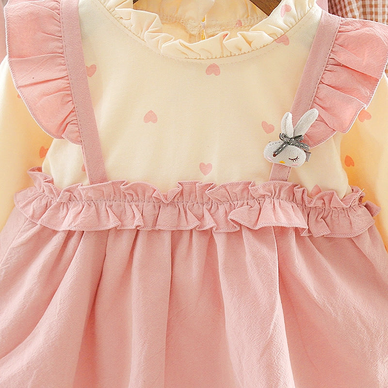 [352148] - Dress Renda Anak Perempuan Modish - Motif Love Bros Rabbit