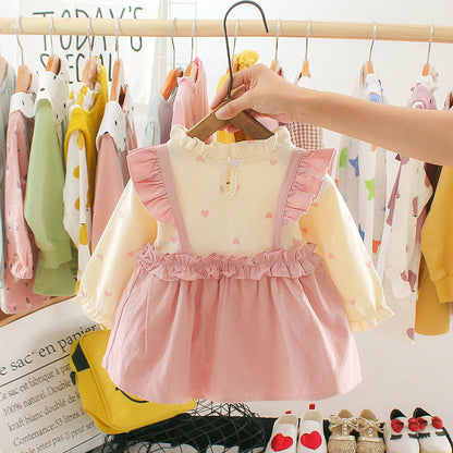 [352148] - Dress Renda Anak Perempuan Modish - Motif Love Bros Rabbit