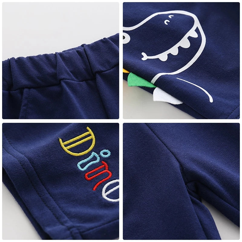 [513302] - Bawahan Pendek / Celana Boxer Anak - Motif Dino 3D