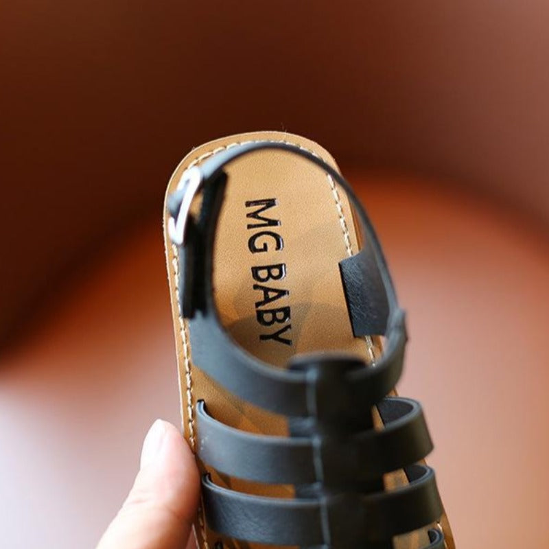 [381203] - Sepatu Sandal Flat Stylish Anak Import - Motif Back Belt