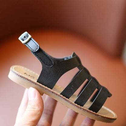 [381203] - Sepatu Sandal Flat Stylish Anak Import - Motif Back Belt