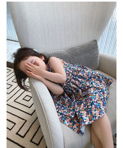 [507257] - Dress Fashion Anak Perempuan - Motif Flower Sprinkle