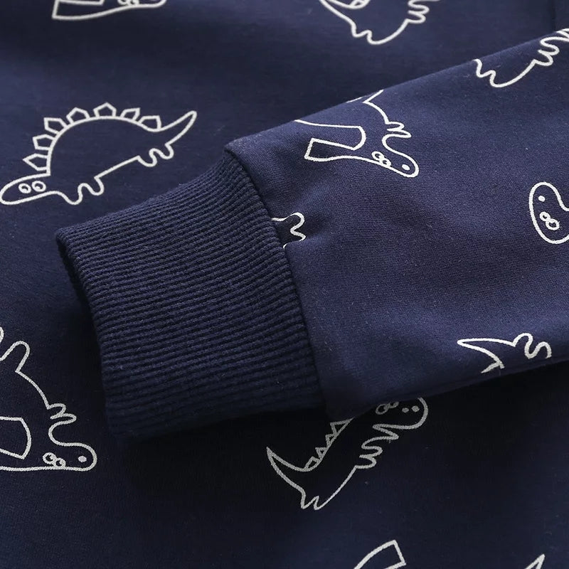 [513138] - Atasan Sweater Fashion Anak Laki-Laki - Motif Dino Family