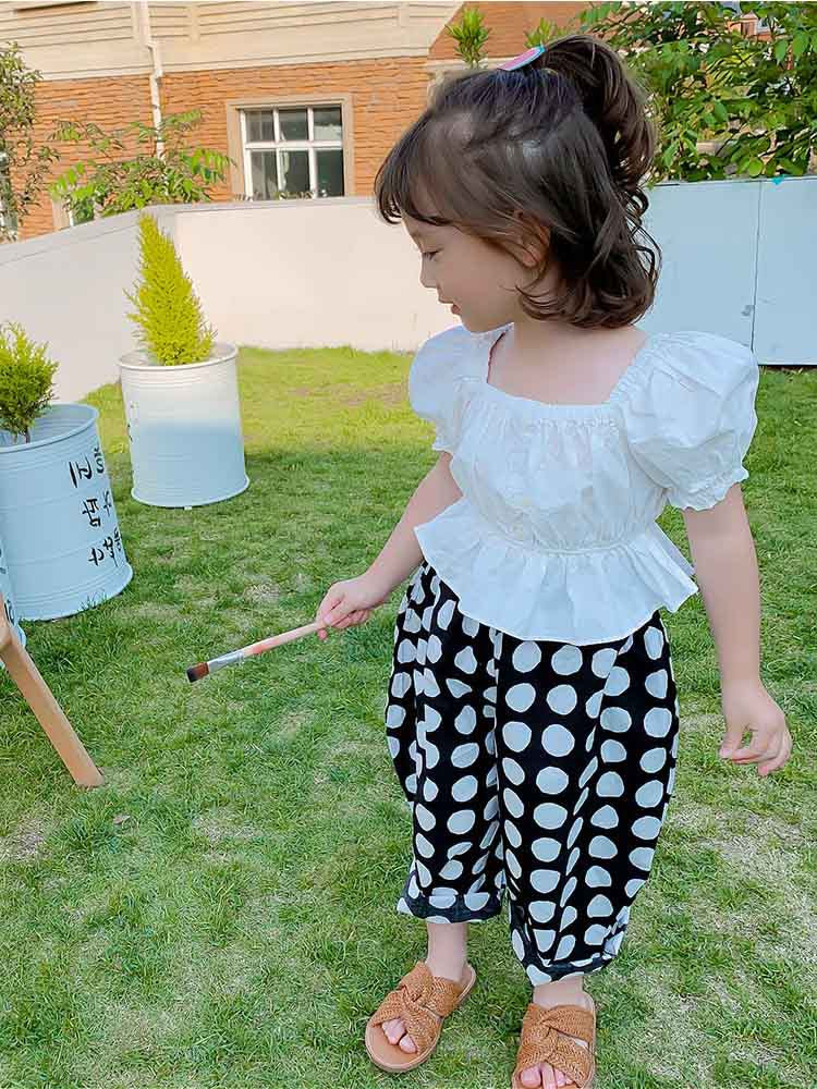 [507260] - Setelan Fashion Anak Perempuan - Motif Balloon Sleeve