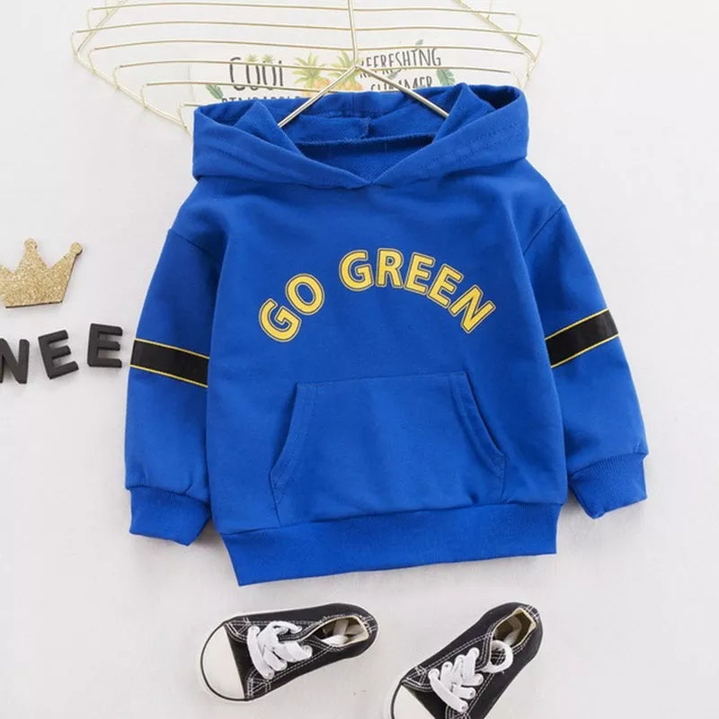 [368559] - Atasan Hoodie Fashionable - Motif GO GREEN
