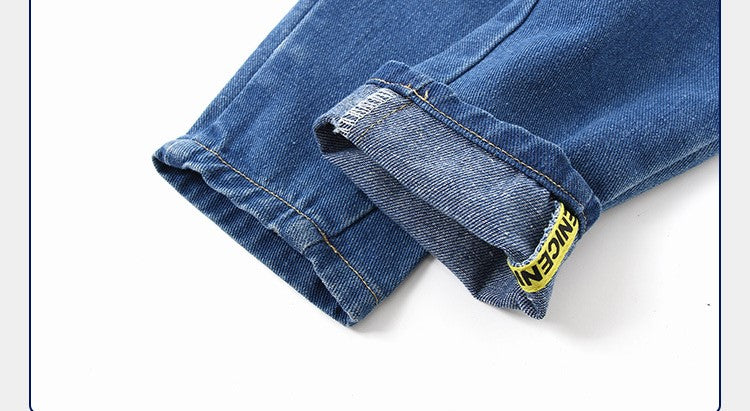 [513268] - Bawahan / Celana Jeans Kekinian Anak Import - Motif Jeans Style