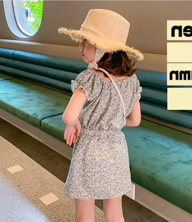 [507238] - Setelan Ootd Fashion Anak Perempuan - Motif Little Flower