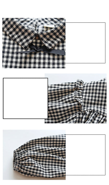 [368308] - Setelan Fashion Anak Perempuan - Motif Gingham Fashion