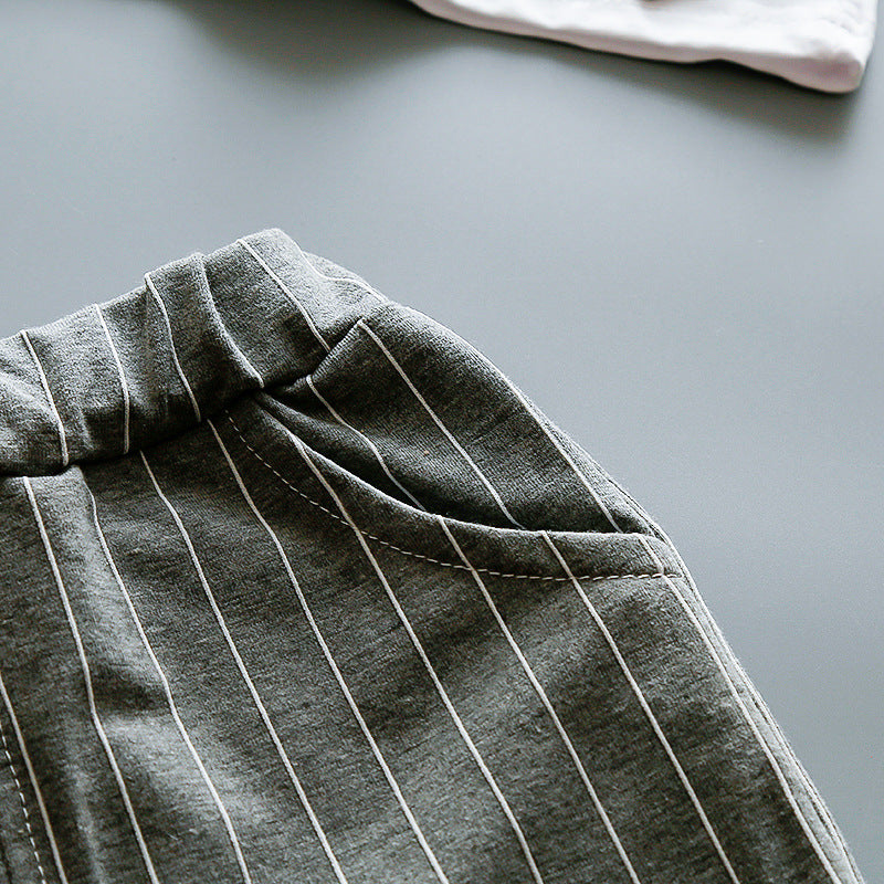 [368230-GRAY] - Setelan Formal Keren Anak - Motif Tie Lines