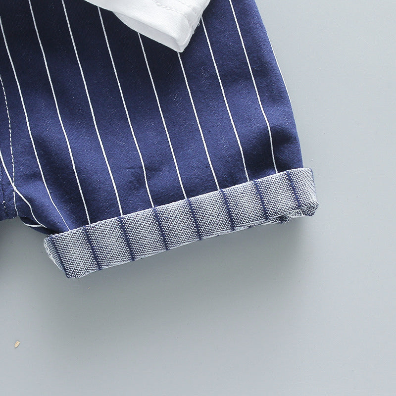 [368230-NAVY] - Setelan Formal Keren Anak - Motif Tie Lines