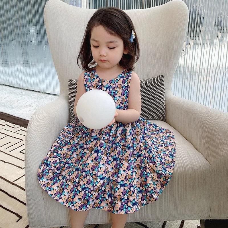 [507257] - Dress Fashion Anak Perempuan - Motif Flower Sprinkle