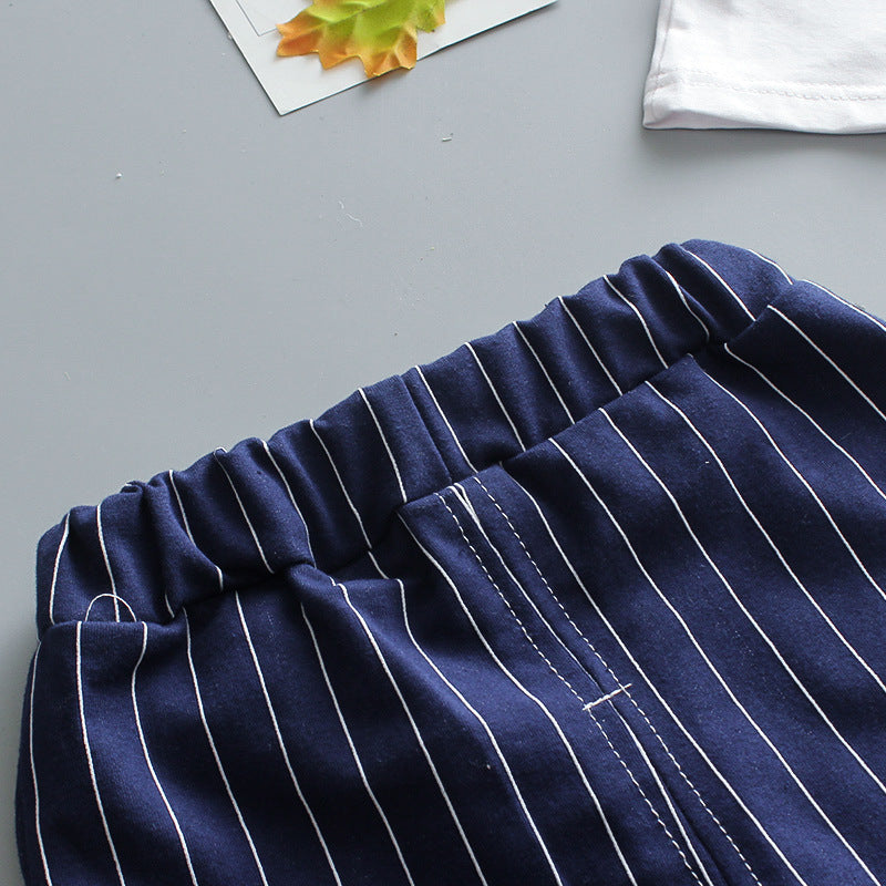 [368230-NAVY] - Setelan Formal Keren Anak - Motif Tie Lines