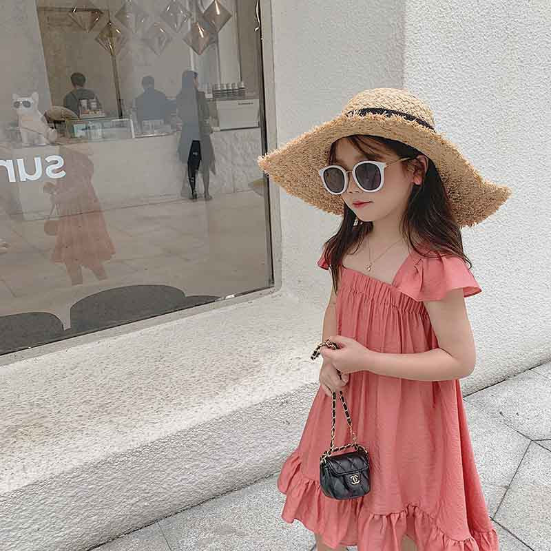 [507194] - Dress Fashion Anak Perempuan - Motif Chest Folds